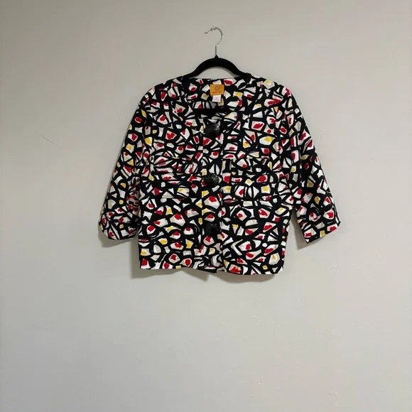 Ruby Rd Colorful Geometric Patterned Jacket - Picture 4 of 8